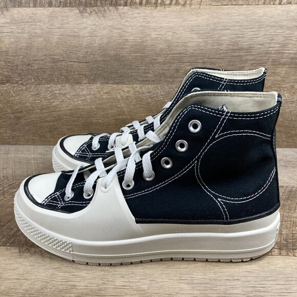 Converse Chuck Taylor All Star Construct Workwear Black Platform Womens 8.5 NEW - Picture 4 of 9